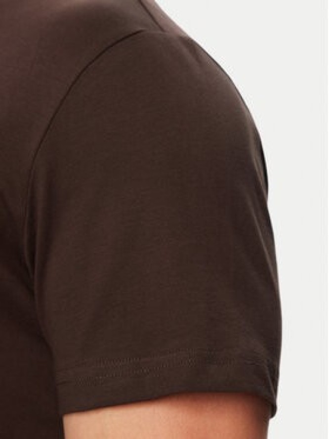 Beverly Hills Polo Club T-Shirt P-SS26M-TS414000 Brązowy Regular Fit