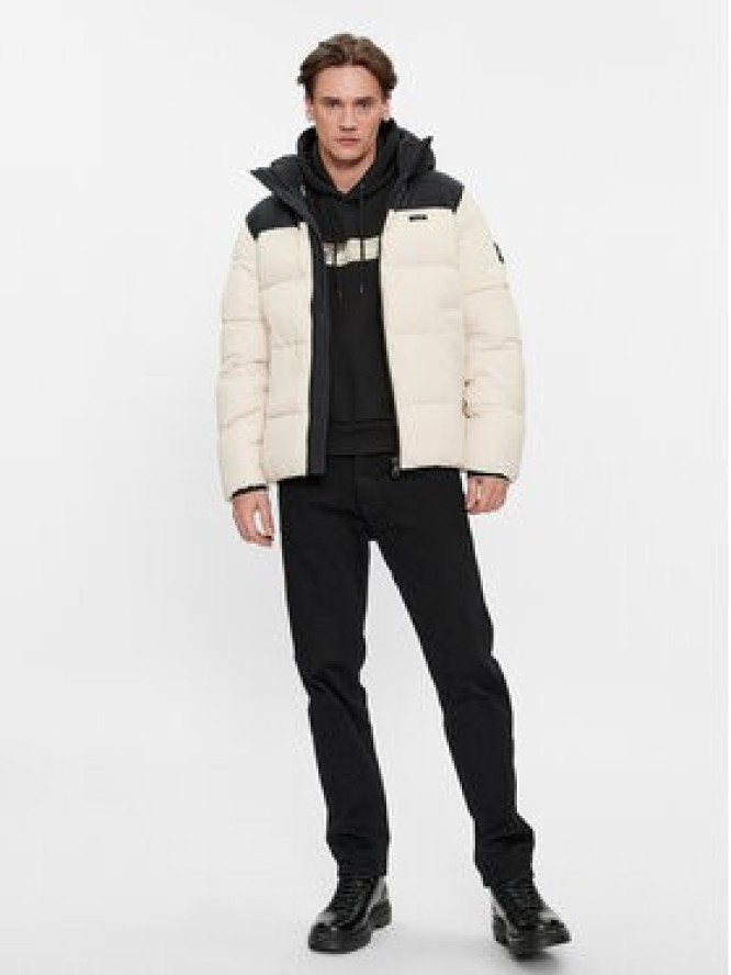 Calvin Klein Kurtka zimowa Crinkle K10K112227 Beżowy Regular Fit