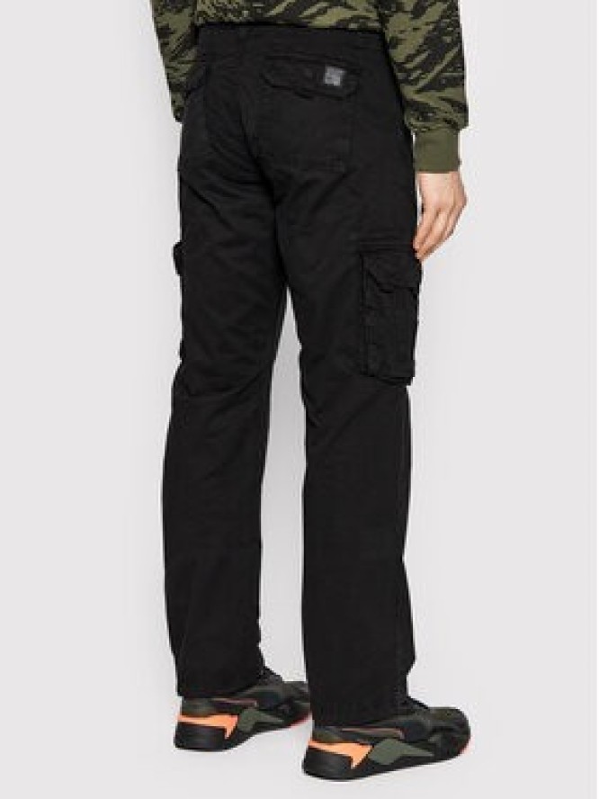 Alpha Industries Spodnie materiałowe Jet 101212 Czarny Straight Fit