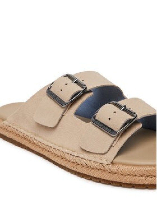 Tommy Hilfiger Espadryle Flex Jutte Hilfiger Suede Sandal FM0FM05503 Beżowy