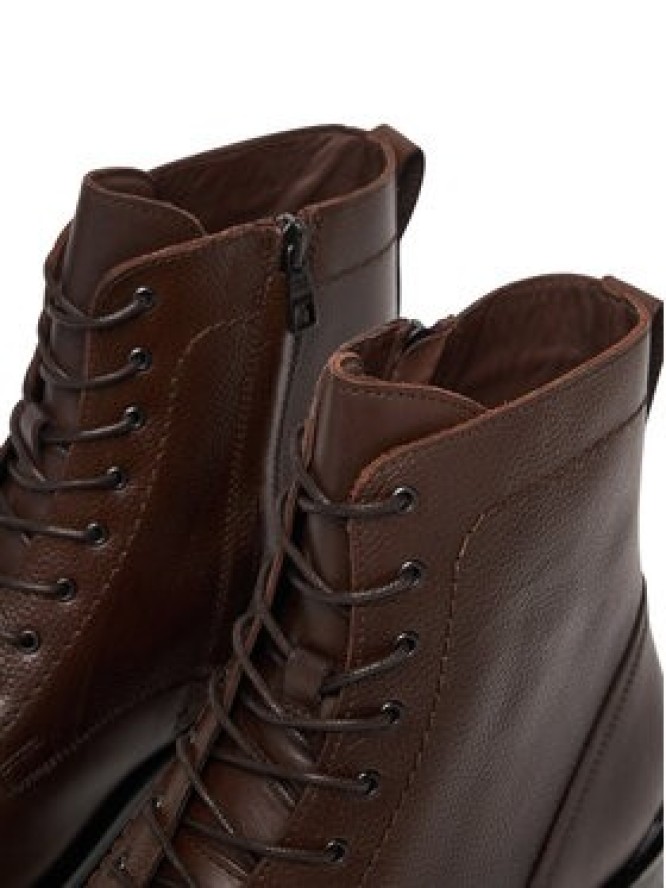 Tommy Hilfiger Kozaki Corporate FM0FM05577 Brązowy