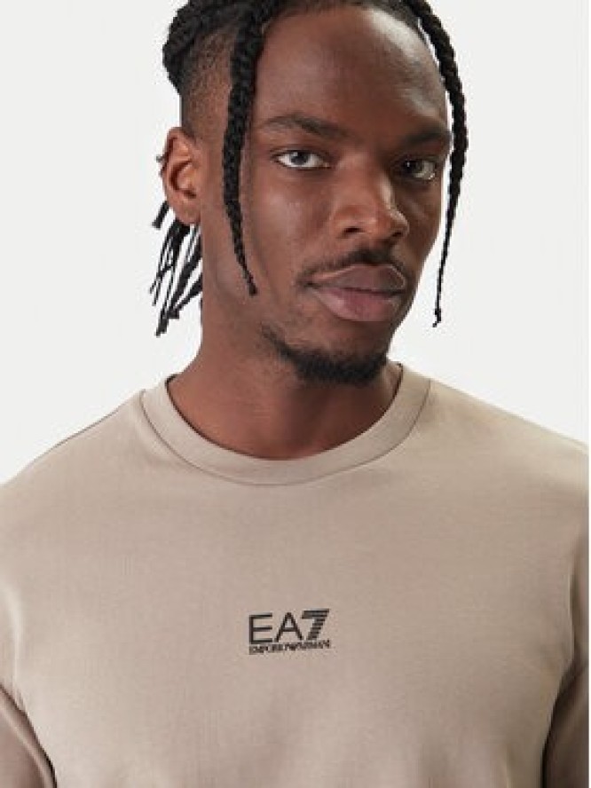 EA7 Emporio Armani Bluza 8NPM30 PJVRZ U6167 Beżowy Regular Fit