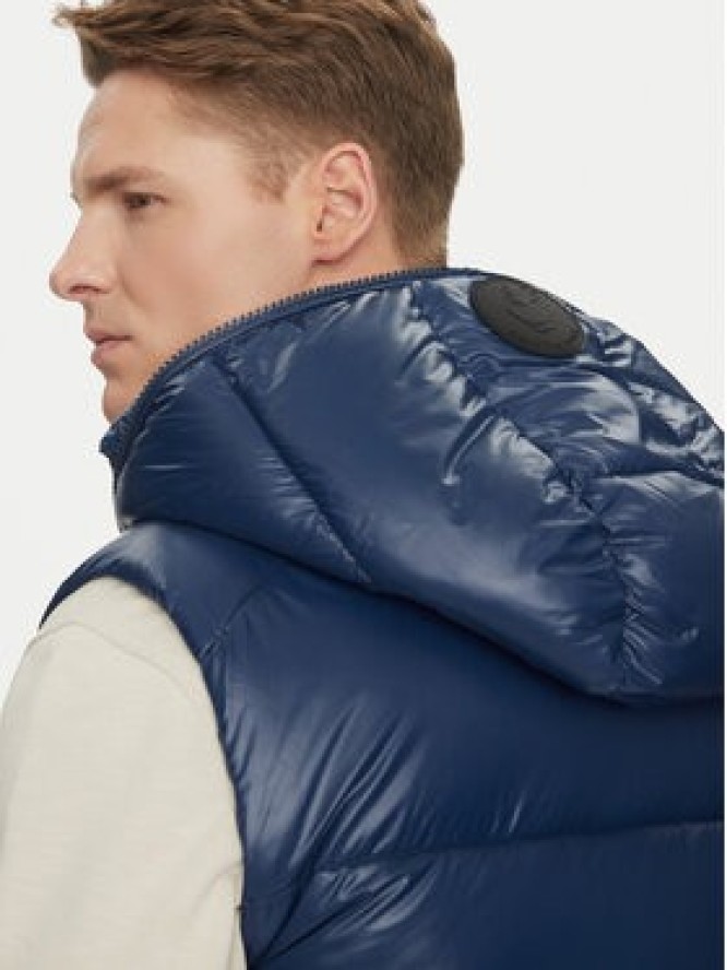 Save The Duck Kamizelka D80296M LUCK19 Granatowy Regular Fit