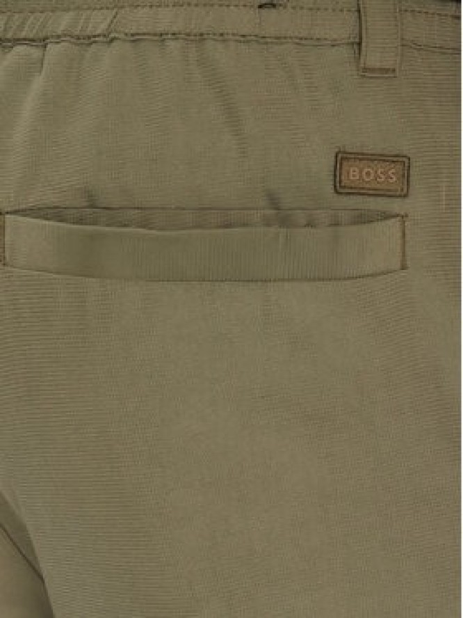 BOSS Szorty materiałowe Sandrew 50546879 Zielony Regular Fit