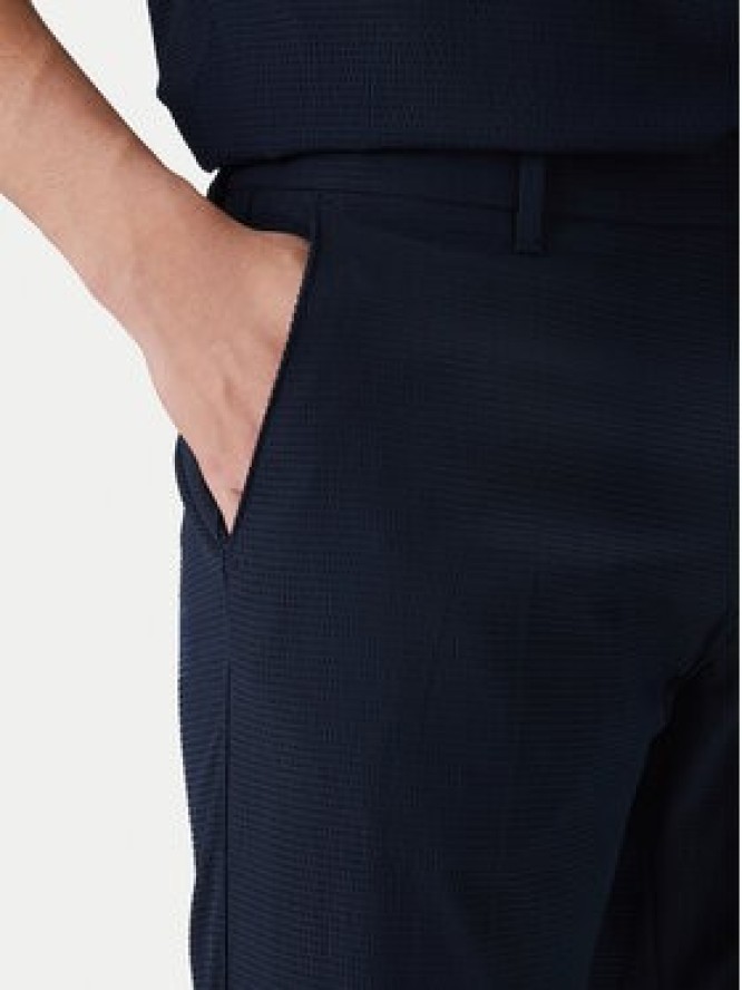 Calvin Klein Spodnie materiałowe LV04LF609G Granatowy Straight Fit
