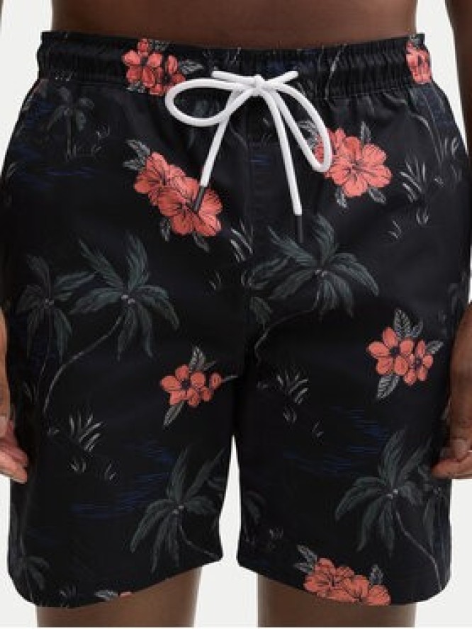 Tom Tailor Denim Szorty kąpielowe 1044696 Czarny Regular Fit