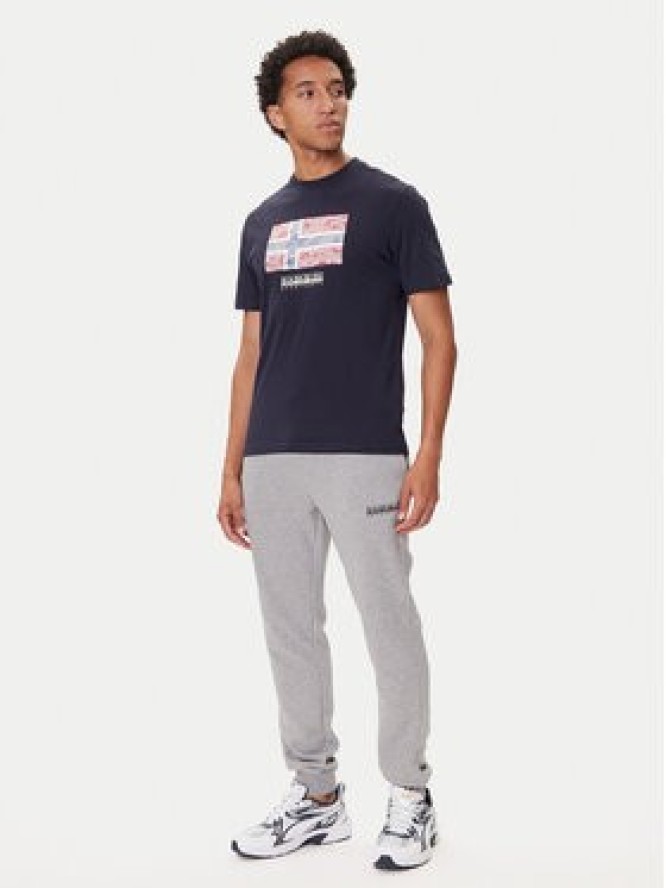 Napapijri T-Shirt S-Drapeau Ss NP0A891K Granatowy Regular Fit