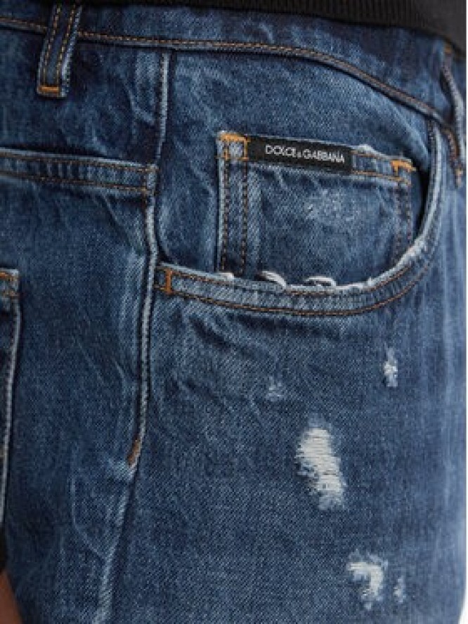 Dolce&Gabbana Jeansy GYJDAZ G8KE9 S9001 Granatowy Regular Fit