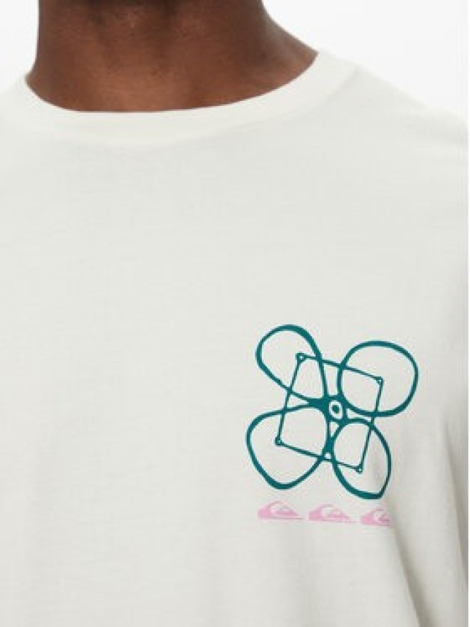 Quiksilver T-Shirt EQYZT08032 Écru Oversize