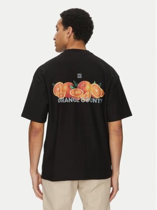 HUGO T-Shirt Dartiee 50537576 Czarny Oversize