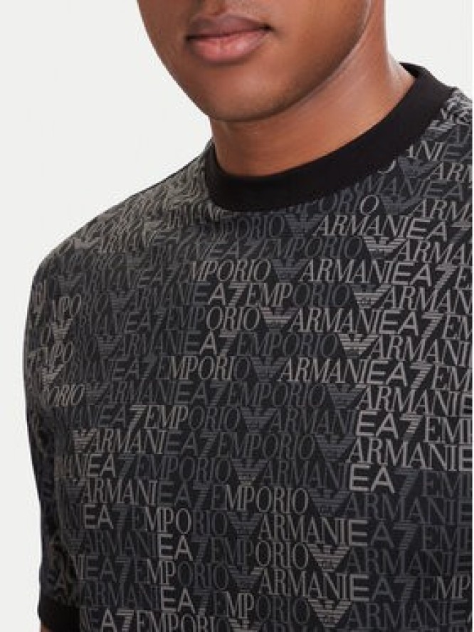 EA7 Emporio Armani T-Shirt 7M002819 AF12874 FC099 Czarny Regular Fit