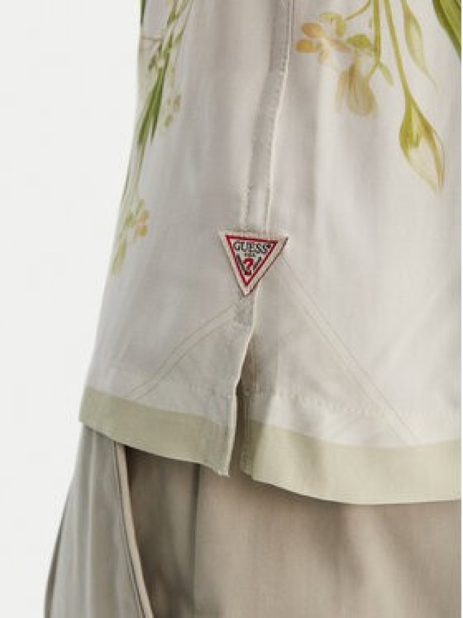 Guess Koszula M6GH81 W2063 Zielony Regular Fit