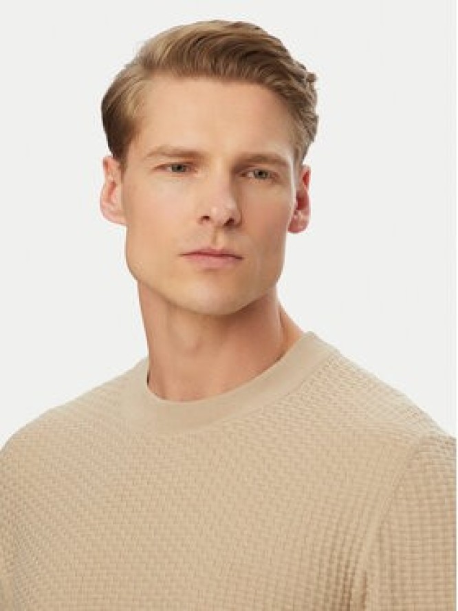 BOSS T-Shirt H-Nilton 50560468 Beżowy jasny Regular Fit