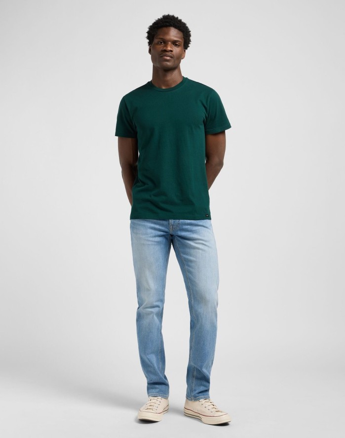 Meska Koszulka Lee Twin Pack Crew Jade Forest Mood Indigo 112372361
