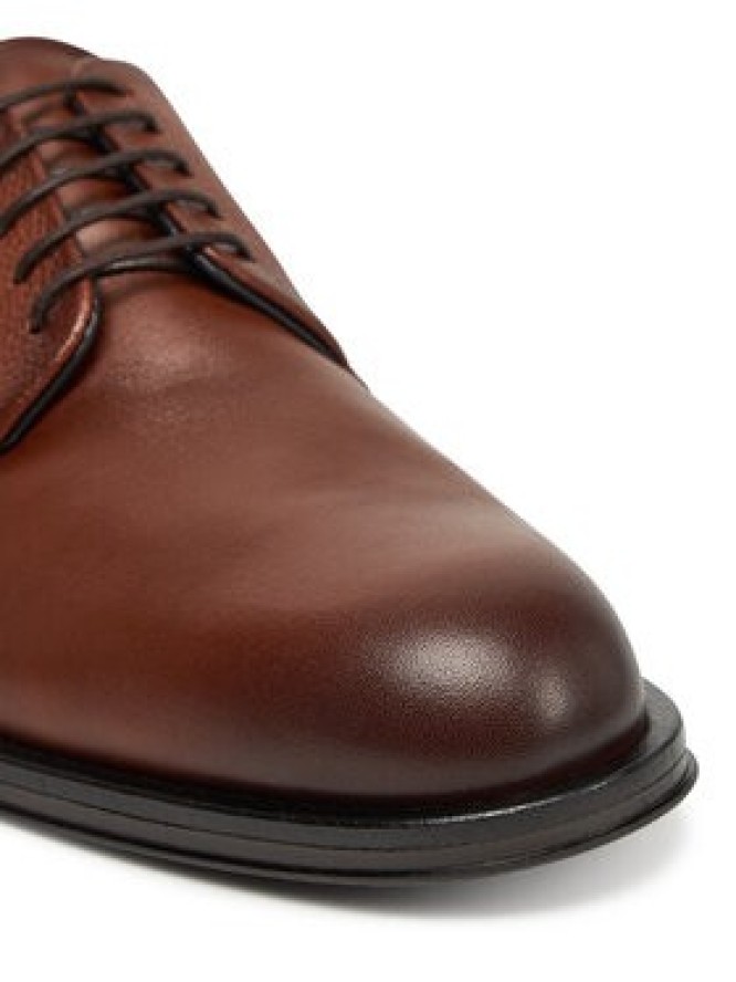 Tommy Hilfiger Półbuty Core Hilfiger Leather Shoe FM0FM05375 Brązowy