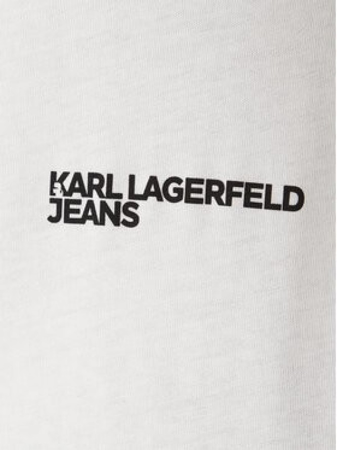 Karl Lagerfeld Jeans T-Shirt B1M17069 Biały Regular Fit