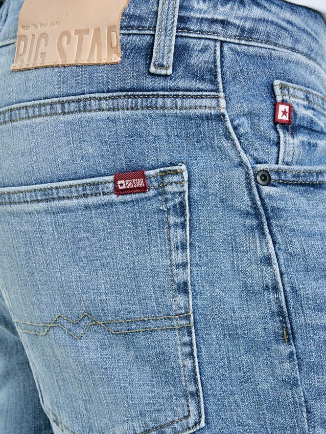 Jeansy męskie niebieskie Ates Cropped 122