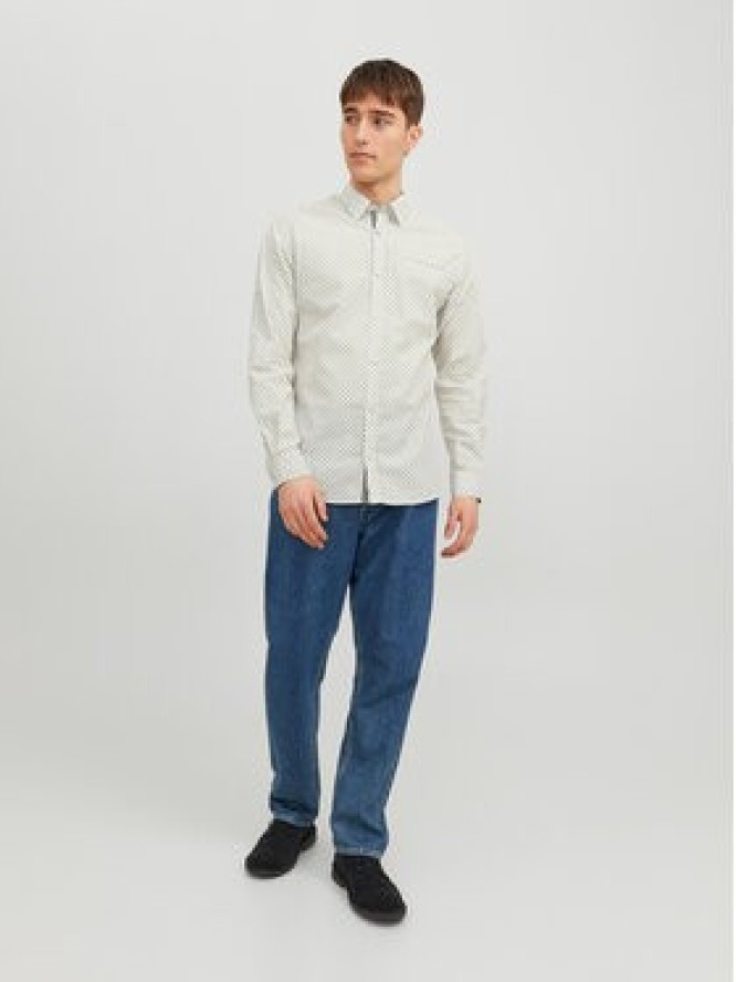 Jack & Jones Koszula 12235969 Biały Slim Fit