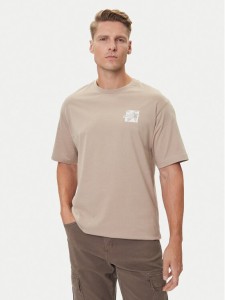The North Face T-Shirt Connect NF0A8E3Y Beżowy Relaxed Fit