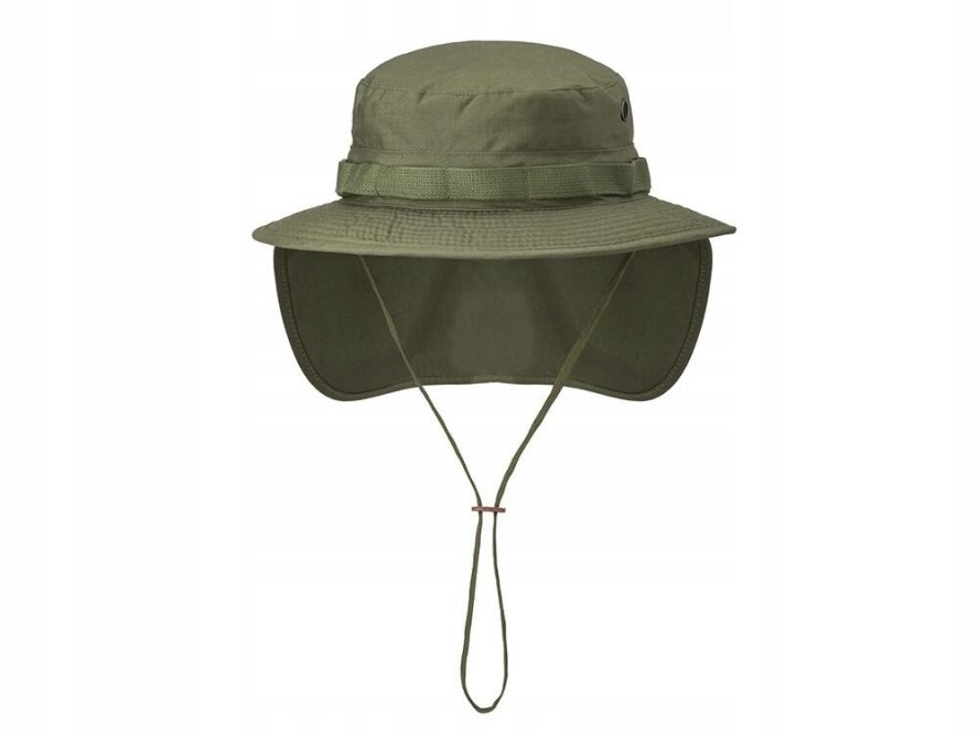 Kapelusz z odpinaną osłoną karku Olive Green