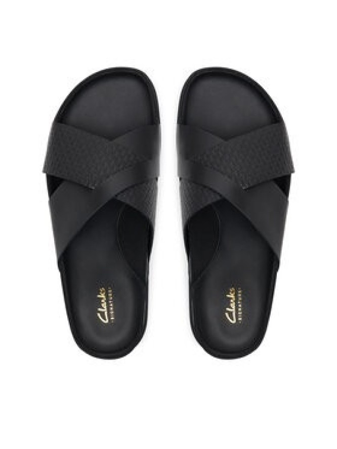 Clarks Klapki Torford Cross 26181382 Czarny