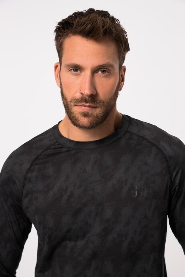 Męska Koszulka z długim rękawem FLEXNAMIC® fitness okrągły dekolt