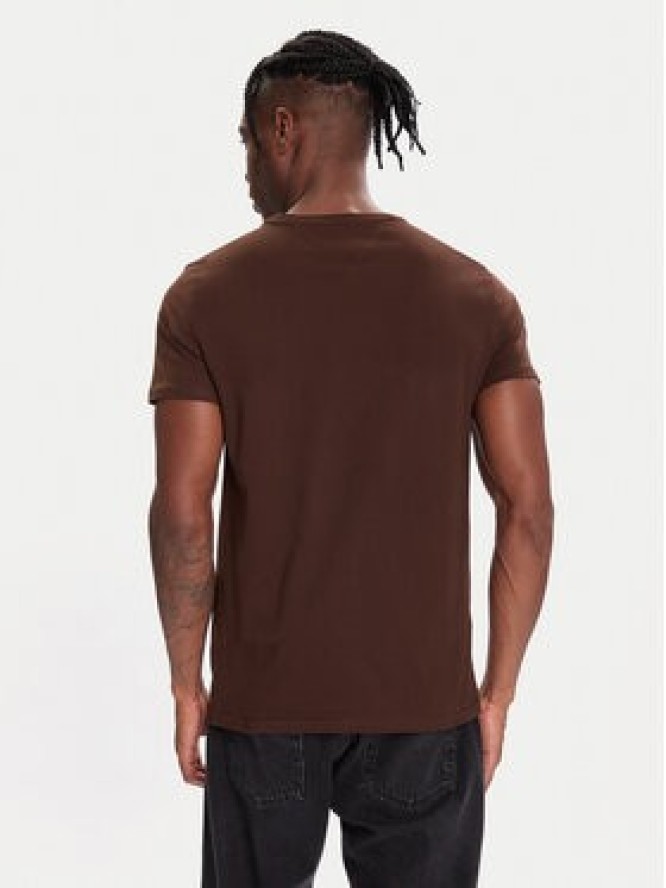 Tommy Jeans T-Shirt DM0DM04411 Brązowy Regular Fit