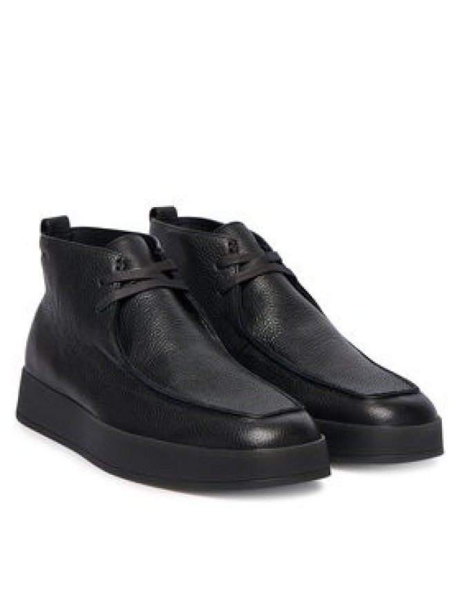 Calvin Klein Trzewiki Hybrid Cup Apron Boot Lth HM0HM01987 Czarny