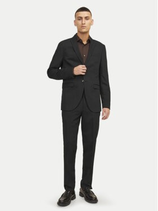 Jack & Jones Spodnie garniturowe Franco 12199893 Czarny Super Slim Fit