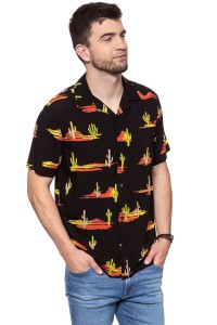 KOSZULA WRANGLER SS RESORT SHIRT BLACK W5907TI01 112129666