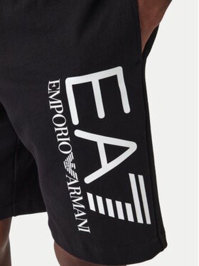 EA7 Emporio Armani Szorty sportowe 7M001414 AF22266 UC001 Czarny Regular Fit