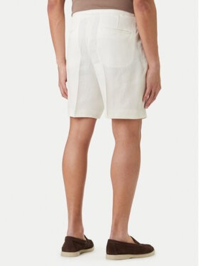 BOSS Szorty materiałowe H-Perin 50561858 Biały Tapered Fit