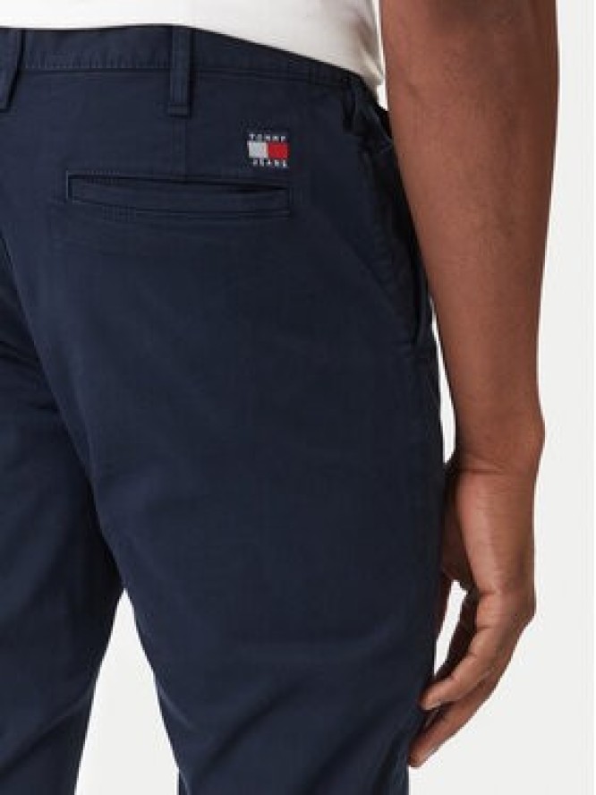 Tommy Jeans Spodnie materiałowe DM0DM22404 Granatowy Regular Fit