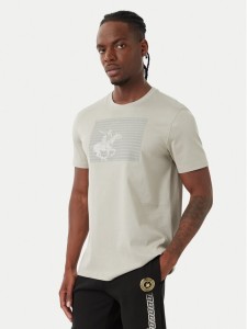 Beverly Hills Polo Club T-Shirt M1617-HR Szary Regular Fit