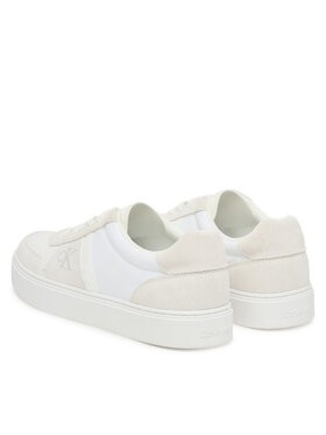Calvin Klein Sneakersy Classic Cups Lace Mix Emb Tongue YM0YM01395 Biały