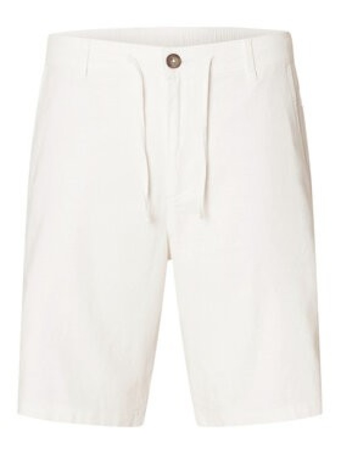 Selected Homme Szorty materiałowe Brody 16087638 Écru Regular Fit