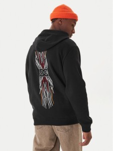 DC Shoes Bluza Burnt Out EDYSF03253 Czarny Regular Fit