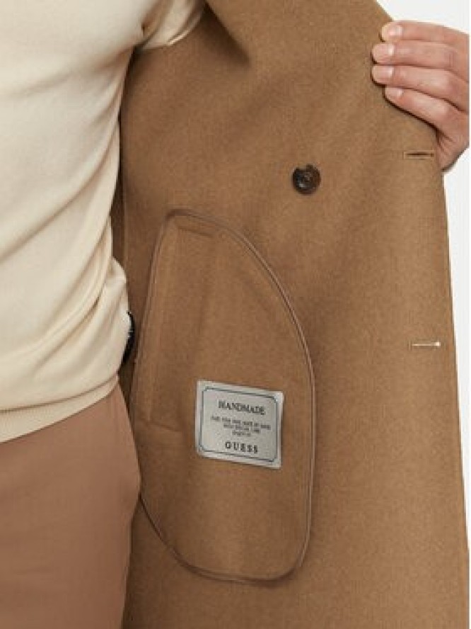 Guess Płaszcz wełniany M4BL47 WGJU2 Beżowy Regular Fit