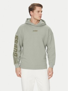 Guess Bluza Z4BQ03 KAIJ1 Zielony Regular Fit