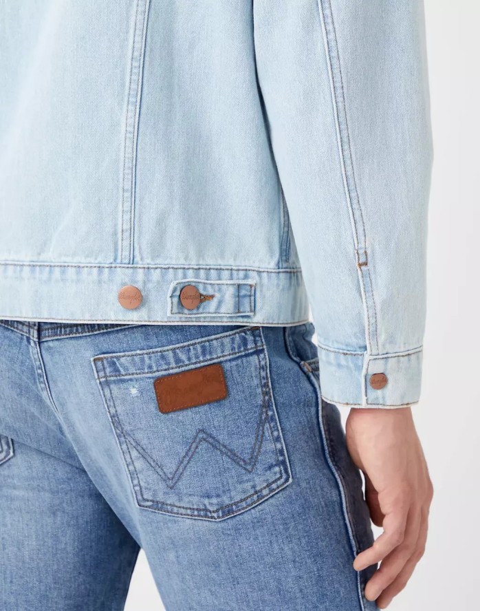 WRANGLER ANTI FIT JACKET MĘSKA KURTKA JEANSOWA ICY BRUSH BACK W4597915A 112324517