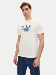 Mustang T-Shirt Austin 1016484 Biały Regular Fit