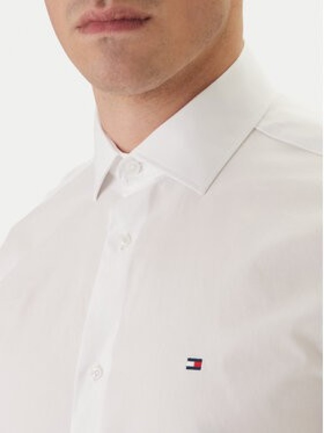 Tommy Hilfiger Koszula MW0MW38347 Biały Slim Fit