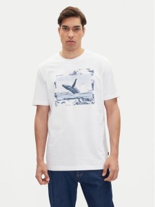 BOSS T-Shirt Te_Dunetrace 50539187 Biały Regular Fit