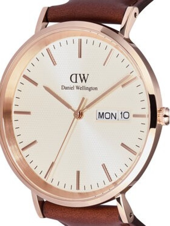 Daniel Wellington Zegarek Classic Day Display 40 DW00100829 Różowe złoto