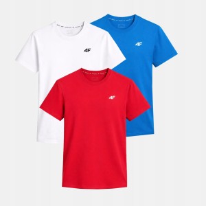ZESTAW KOSZULEK MĘSKICH 4F KOMPLET 3 SZTUKI T-SHIRT TTSHM3341
