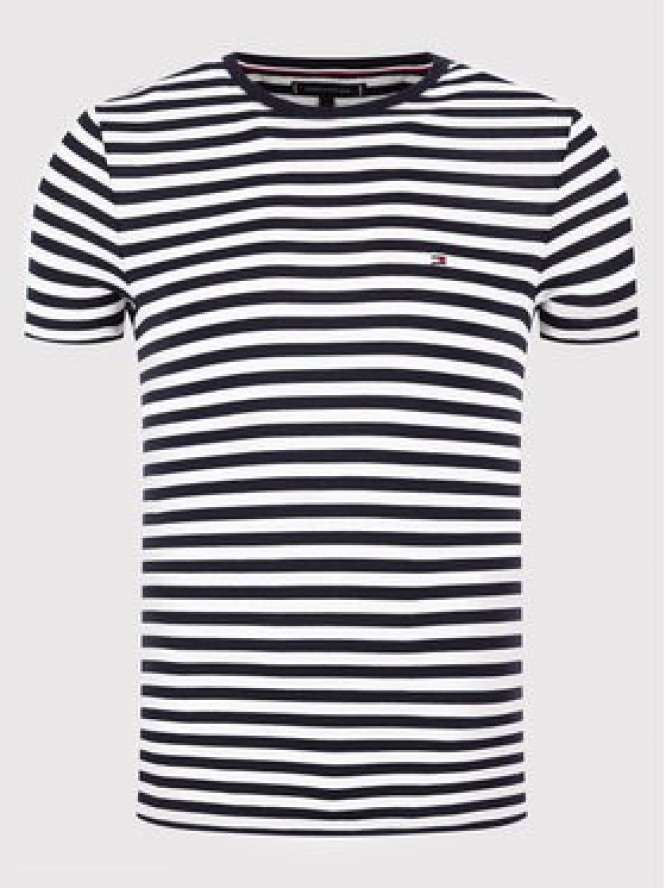 Tommy Hilfiger T-Shirt MW0MW10800 Granatowy Slim Fit
