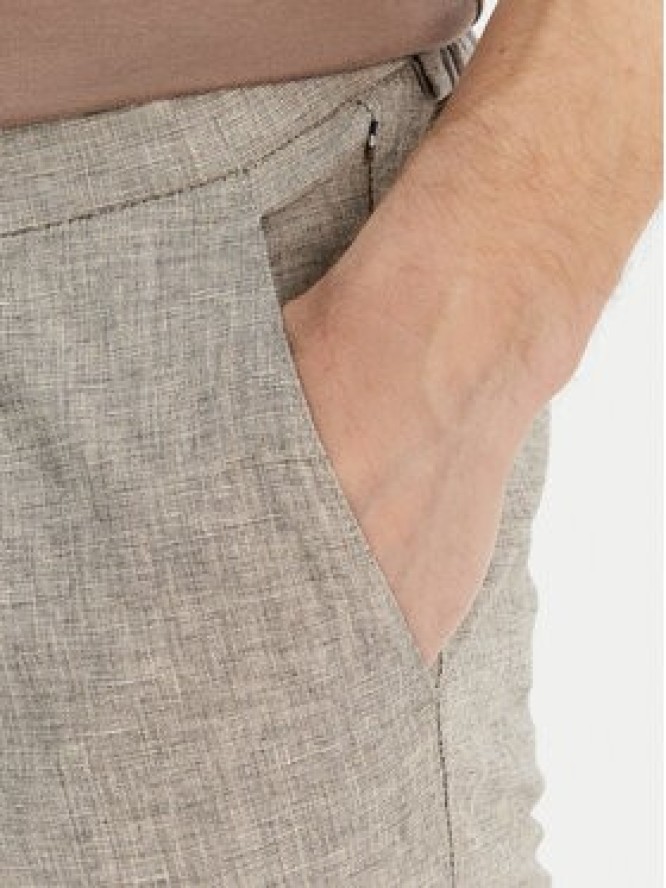 Bugatti Chinosy 1950-16210E Beżowy Slim Fit