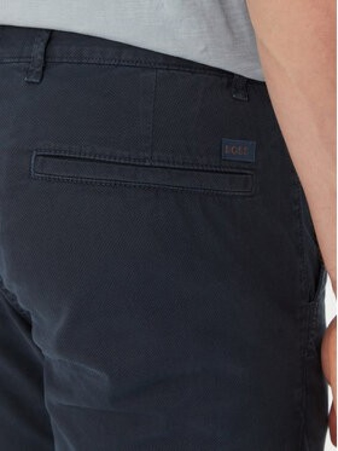 BOSS Chinosy Chino 50554754 Granatowy Slim Fit