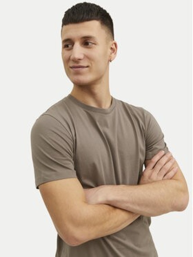 Jack & Jones T-Shirt Organic Basic 12156101 Beżowy Regular Fit