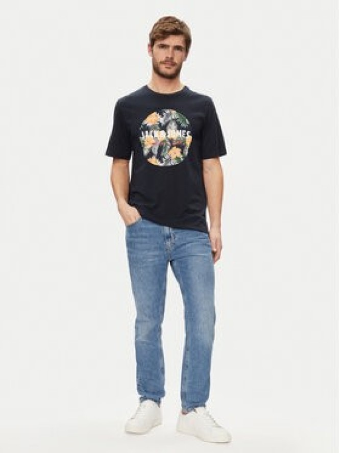 Jack & Jones T-Shirt Chill 12248072 Granatowy Standard Fit